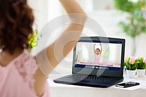 Ballet lesson online. Remote learning for kids