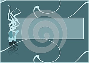 Ballet pointes shoes background