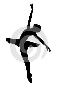 Ballet Pose Silhouette