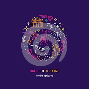 Ballet and theatre logo