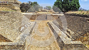 Ballgame court at Monte Alban, archaeological site, Oaxaca