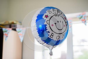 Ballon this helium on the babys boy bithday