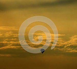 Ballon and sunrise