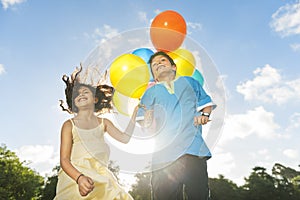 Balloon Activity Playing Recreation Funny Child Concept