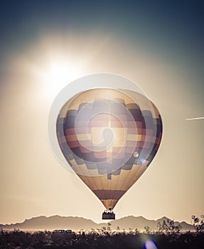 Balloon adventure ride trip in Arizona Desert