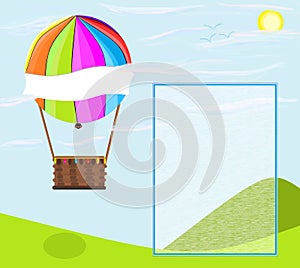 Balloon aerostatic ilustration