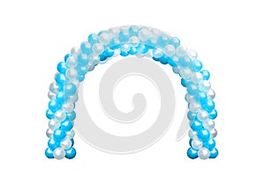 Balloon Archway door Blue and white, Arches wedding, Balloon Festival design decoration elements with arch floral design