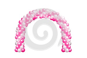 Balloon Archway door Pink and white, Arches wedding, Balloon Festival design decoration elements with arch floral design