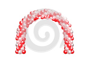 Balloon Archway door Red and white, Arches wedding, Balloon Festival design decoration elements with arch floral design