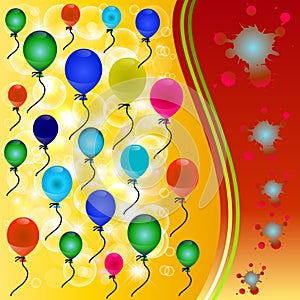 Balloon background.