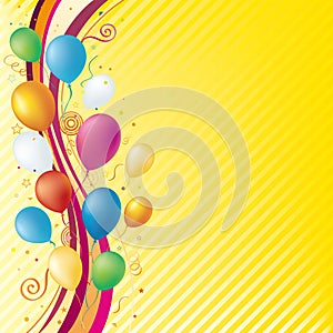 balloon and celebration background photo