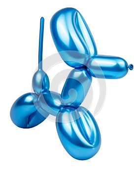 balloon dog model party fun isolated on the white background