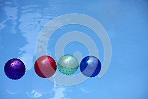 Balloon Floating in Swimming Pool