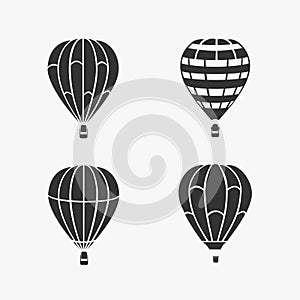 Balloon Flying Vector Set