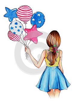 Balloon girl fashion style in USA inspiration