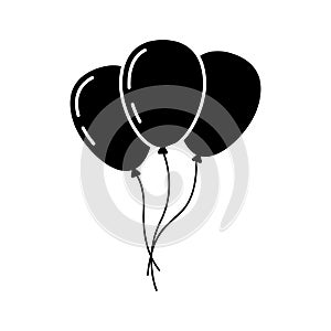 Balloon icon isolated