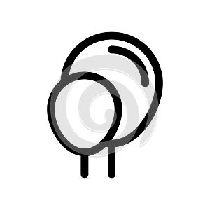 Balloon icon or logo isolated sign symbol vector illustration