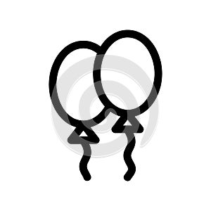 Balloon icon or logo isolated sign symbol vector illustration