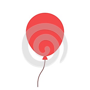 Balloon icon, modern minimal flat design style, vector illustration
