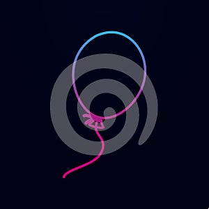 Balloon line nolan icon. Simple thin line, outline vector of web icons for ui and ux, website or mobile application