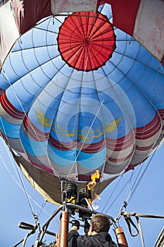 Balloon man sky vehicle