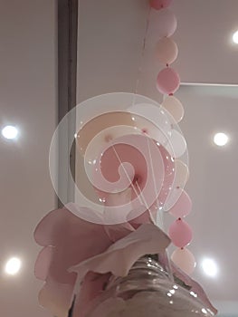 Balloon pink birhtday