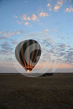 Balloon safari Tanzania sunrise