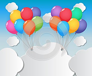 Balloon sky background