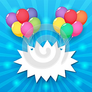 Balloon sky background