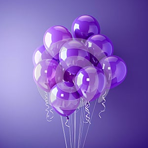 Balloon tribute Purple balloons ascend for epilepsy awareness on gradient