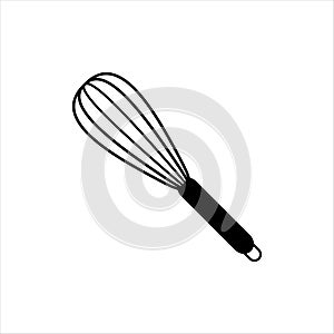 Balloon whisk for mixing and whisking vector icon for graphic design, logo, web site, social media, mobile app, ui illustration
