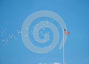 Balloons and the American Flag