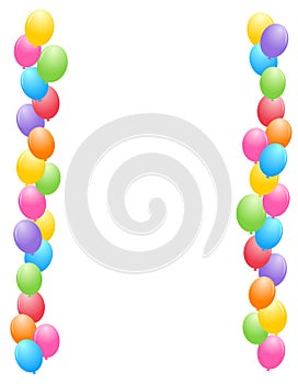 Balloons border / frame