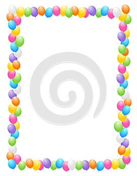 Balloons border / frame