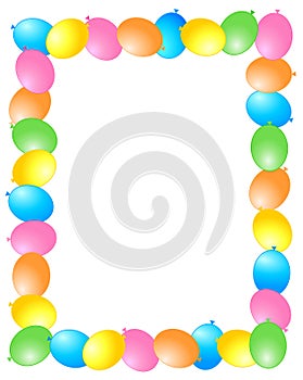 Balloons border / frame