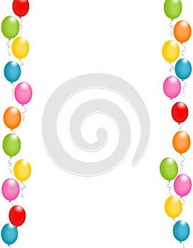 Balloons border / frame