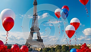 Balloons Eiffel Tower Paris beautiful lifestyles