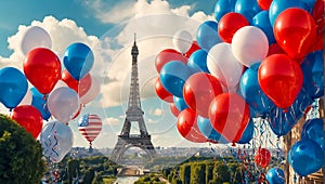 Balloons Eiffel Tower Paris beautiful lifestyles elegance