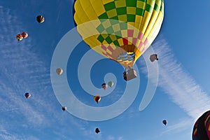 Balloons fill the sky, The Great Reno Balloon Race