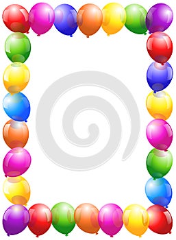 Balloons Frame - portrait format