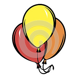 Balloons icon cartoon