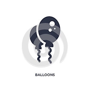 balloons icon on white background. Simple element illustration from brazilia concept
