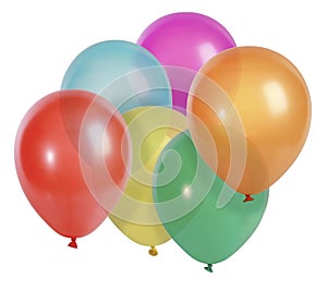 Balloons isolated on white