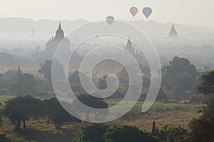 Balloons over Bagan