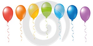 Balloons rainbow vector