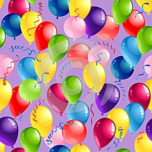 Balloons seamles card