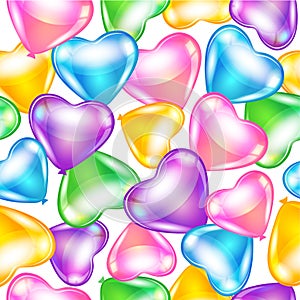 Balloons in shape of heart