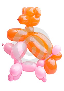 Balloons twisted into pets