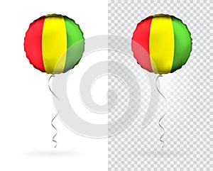 Balloons in Vector as Guinea National Flag