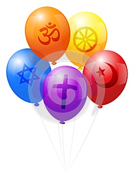 Balloons World Religions